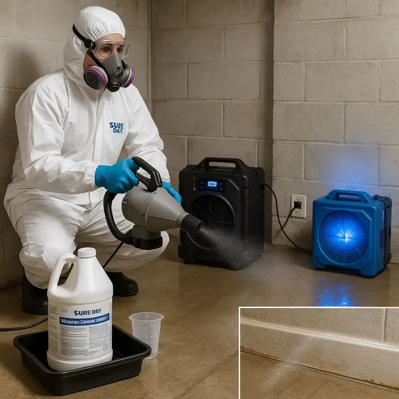 Sanitization and Odor Removal process in Cedar Grove, FL